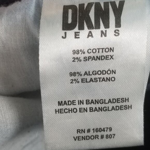 Jeans DKNY Duane Classic Straight Fit Denim 36 X 30 dark blue men's - Picture 13 of 16